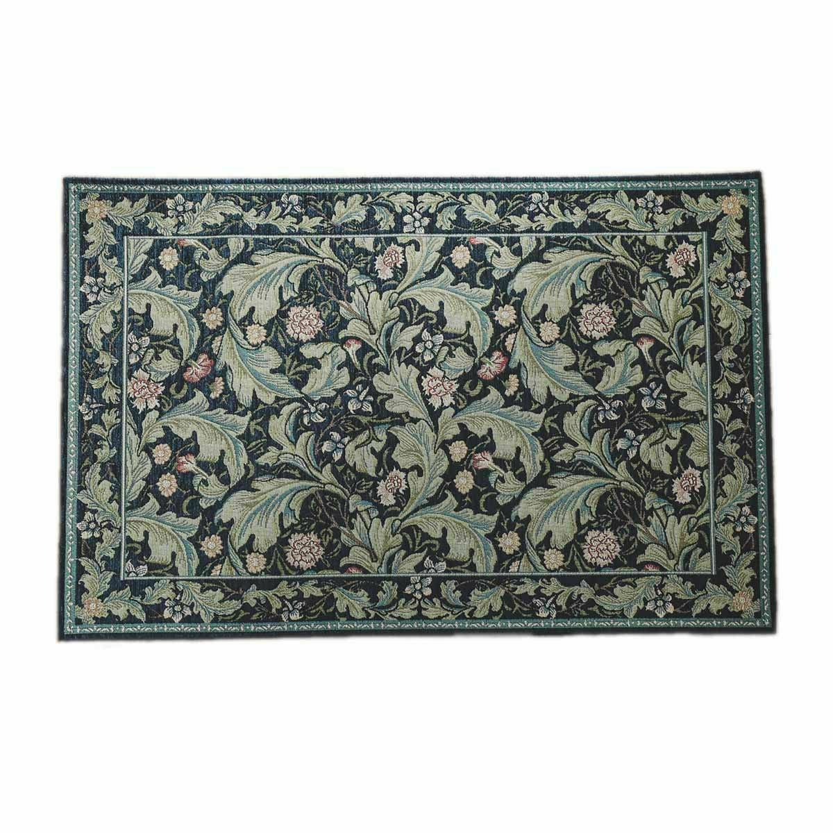 レスターアカンサス マット ブルー