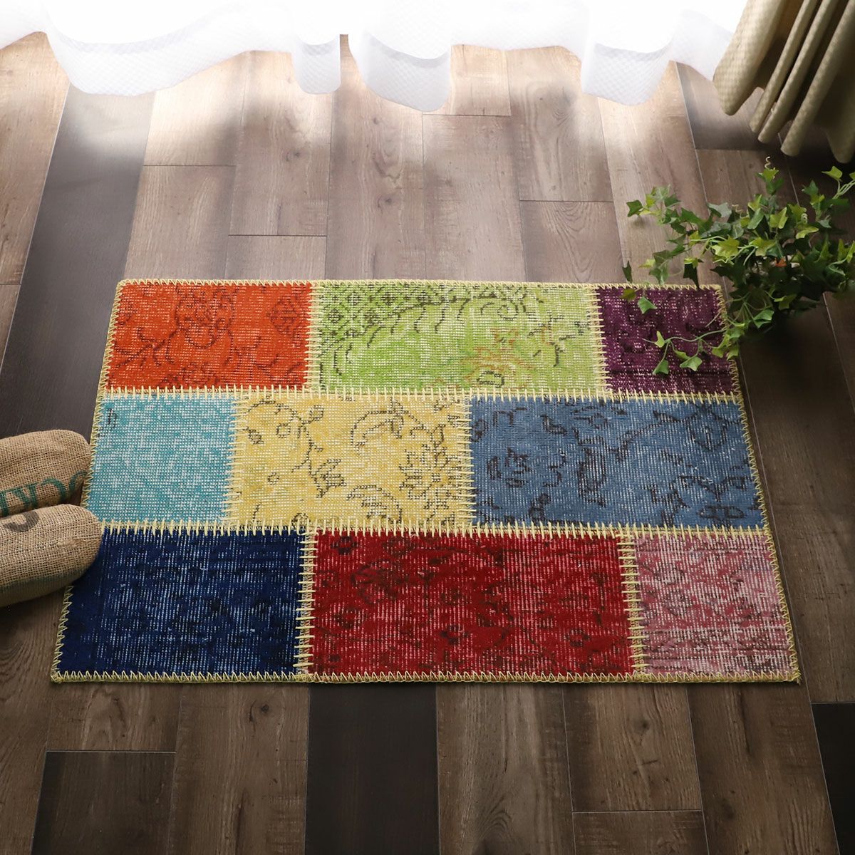 ビンテージパッチワークマット 玄関マット | オーダーカーペット・ラグ