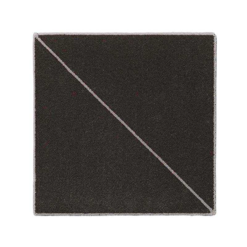 ウールタイル　スラッシュ　ダークブラウン