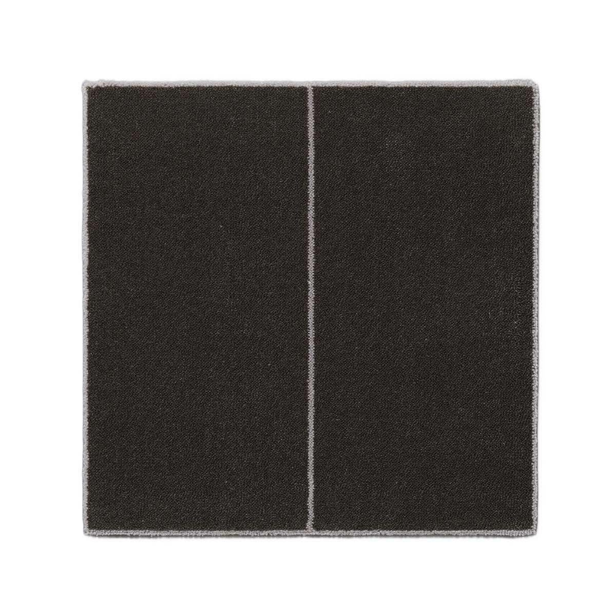 ウールタイル　ストレート　ダークブラウン