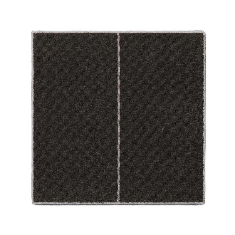 ウールタイル　ストレート　ダークブラウン