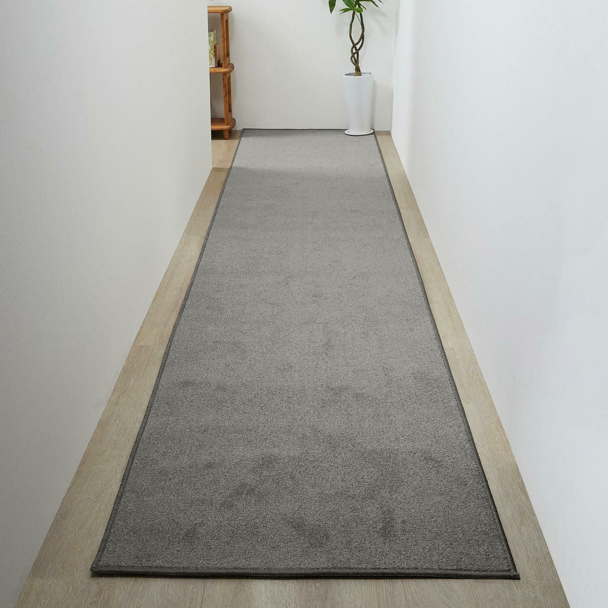 バンジュ 廊下敷き ライトグレー