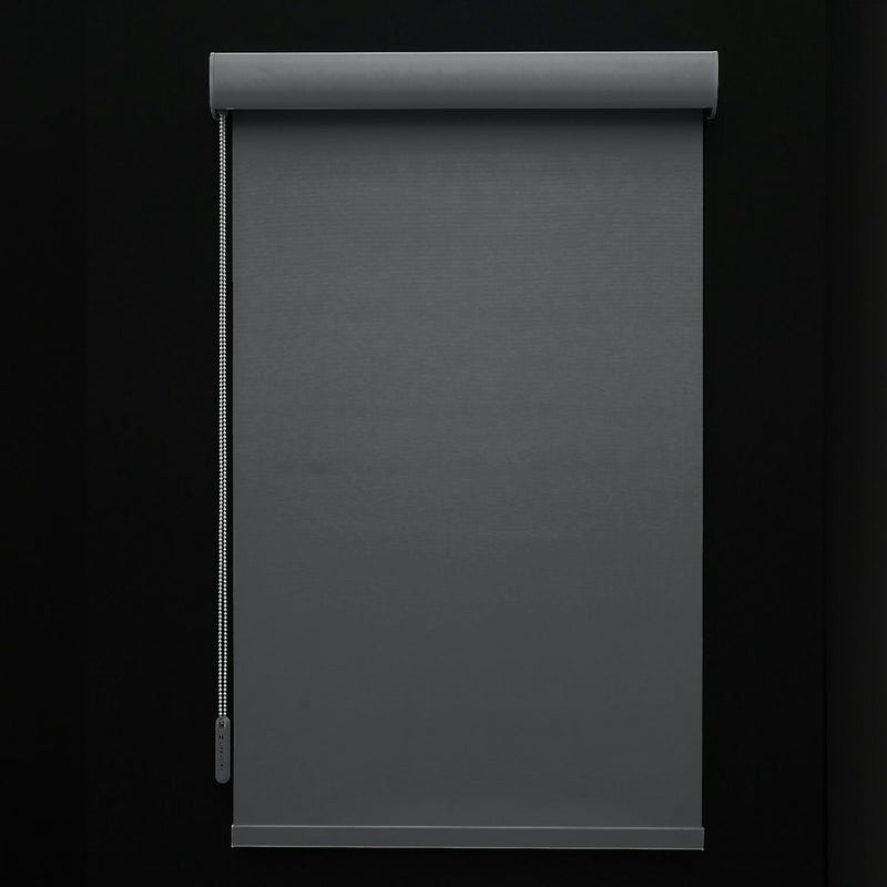 ロールスクリーン完全遮光　チャコール