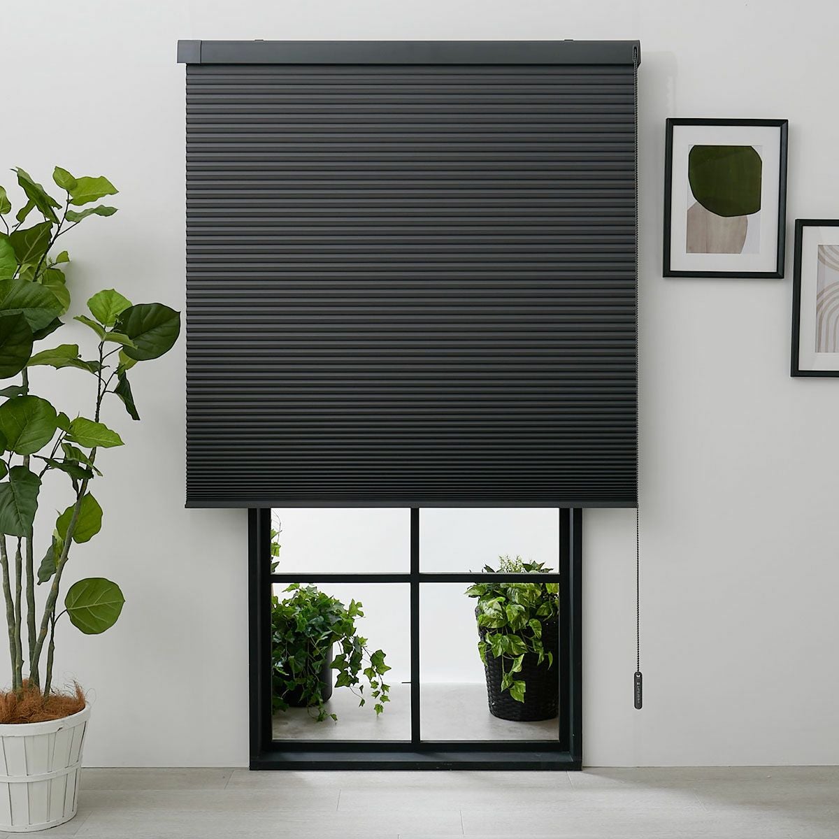 【最終値下げ】未使用　ハニカムシェード ダークグレー　158×205 LIFE JOIN+シリーズ】 シングルハニカムスクリーン 完全遮光 Honeycomb