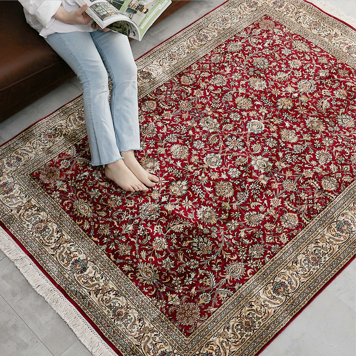 カシミール シルクラグ #2 ラグ | オーダーカーペット・ラグのFROM FLOOR