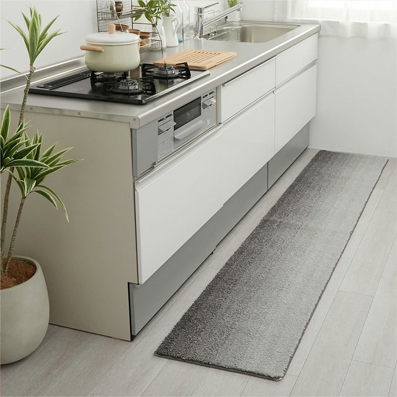 アズール2キッチンマット グレー