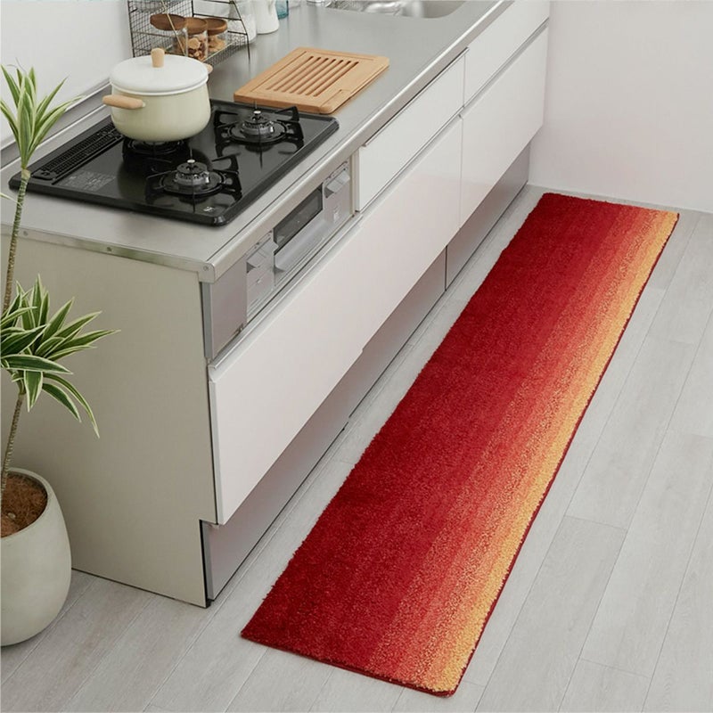 アズール2キッチンマット　レッド