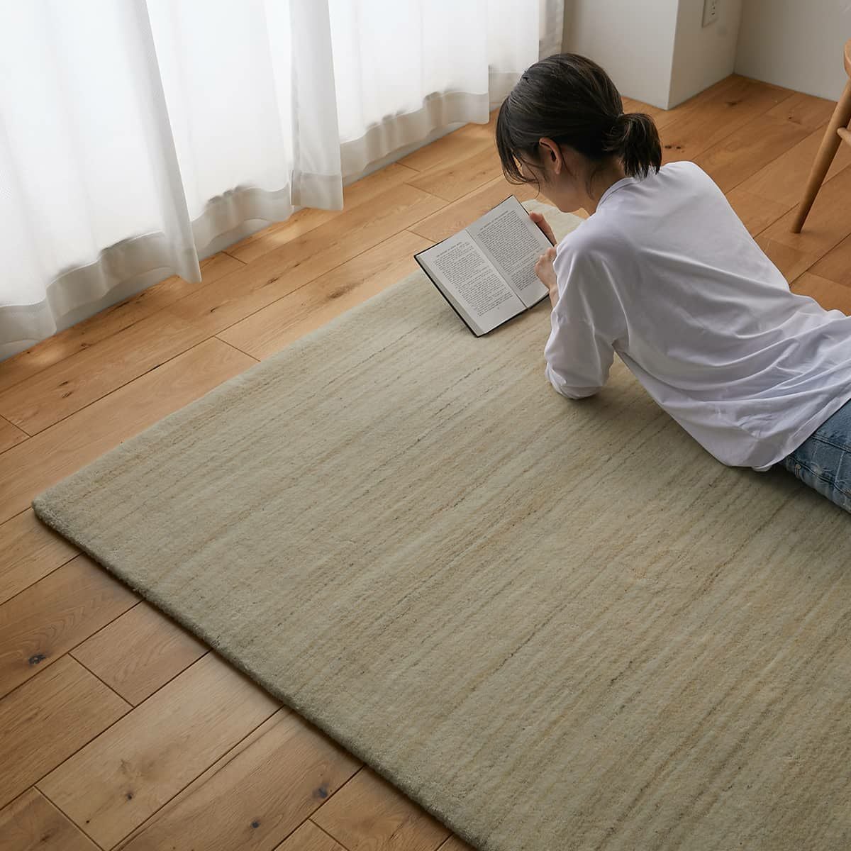 バッチャ ベージュ ラグ | オーダーカーペット・ラグのFROM FLOOR