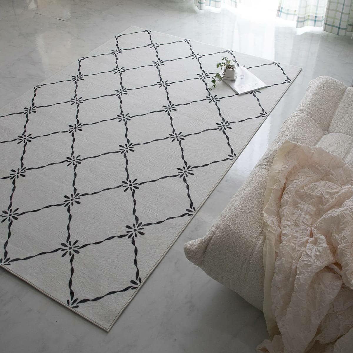 MONOA+シリーズ】ラグ ノーラ ホワイト ラグ | オーダーカーペット