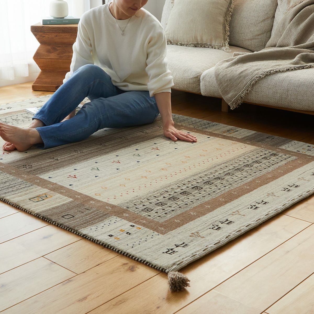 セール　限界価格　ナムダ　ウールラグ　ハンドメイド アウトレットセール | オーダーカーペット・ラグのFROM FLOOR