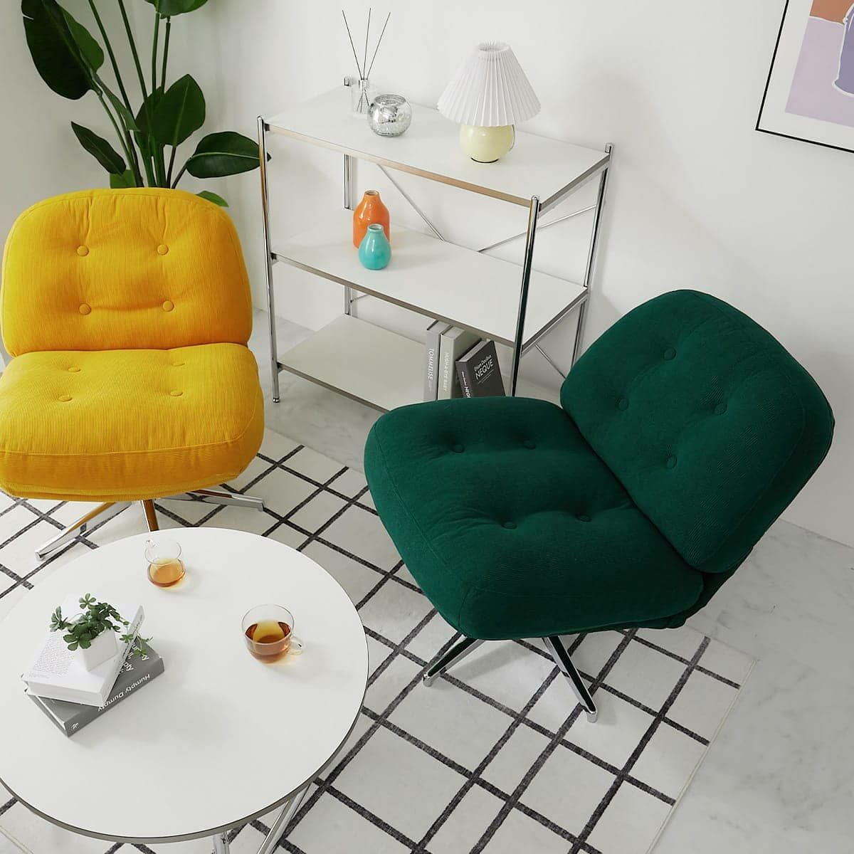 MONOA+シリーズ】一人掛けソファ レジャリー ダークグリーン 家具