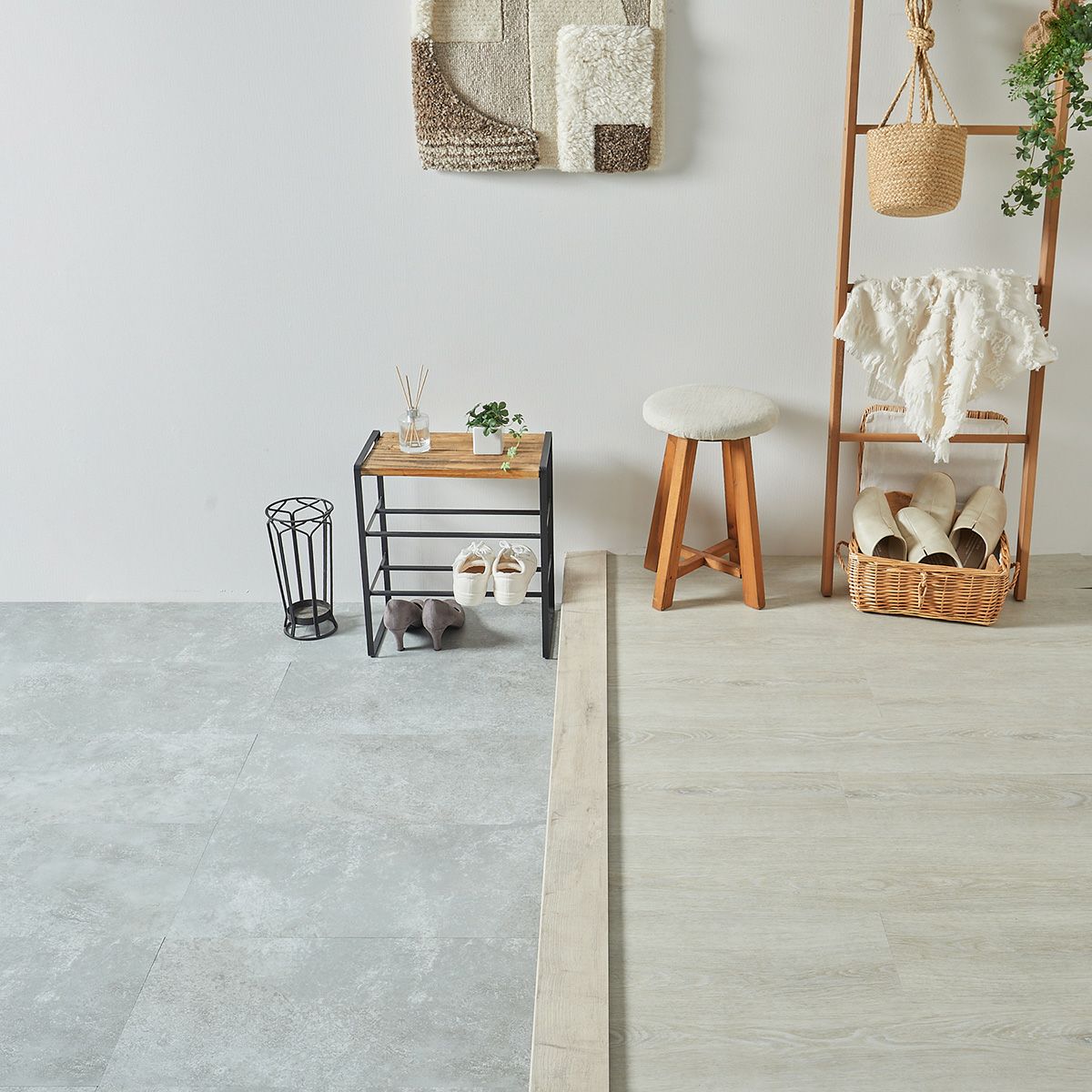 フロム ラフグレージュ 玄関の床